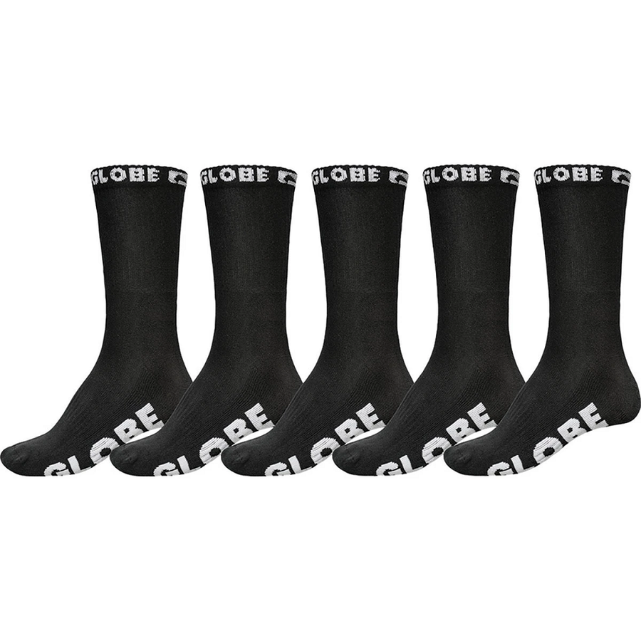 GLOBE YTH BLACKOUT SOCKS 5PK