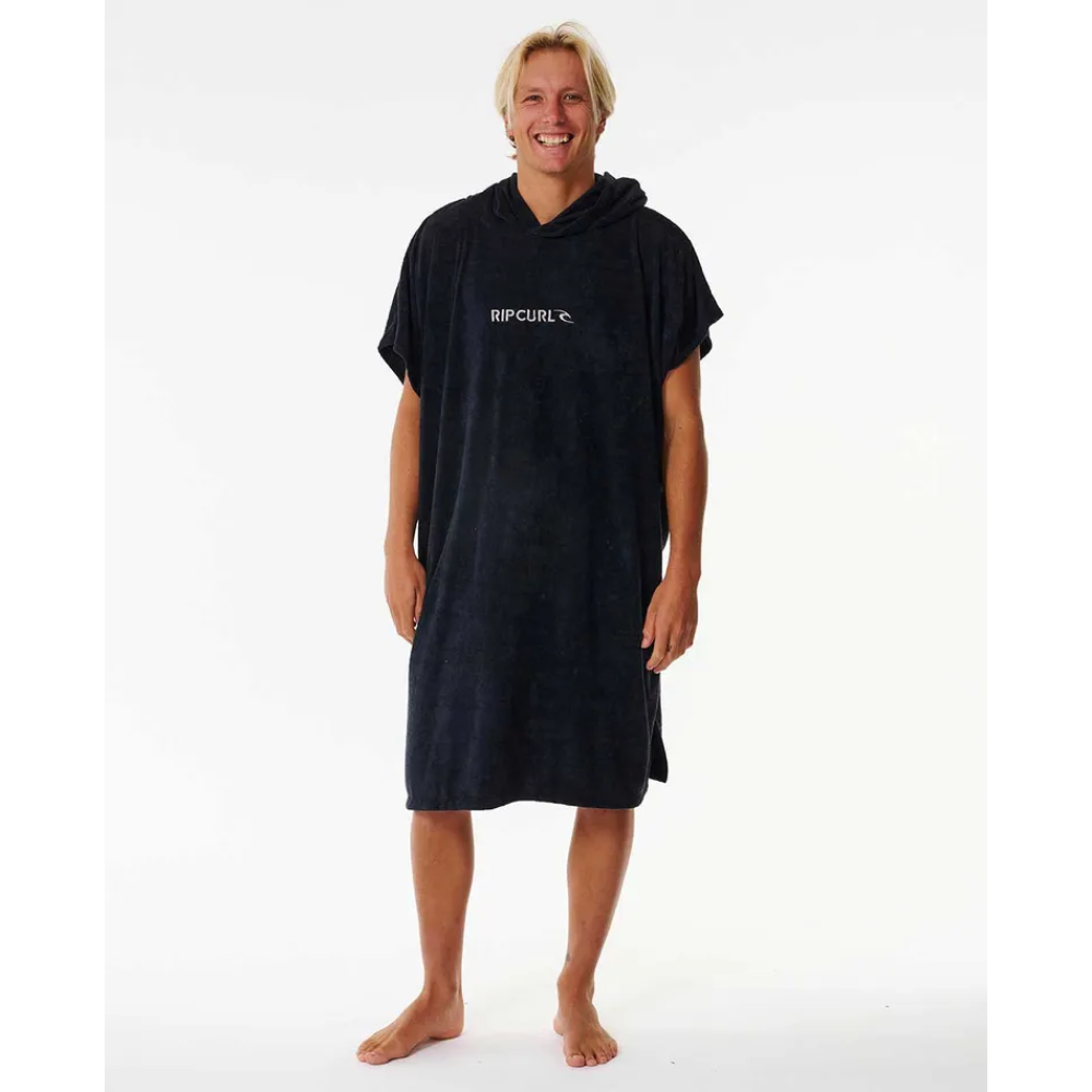 RIP CURL MENS BRAND HOODED TOWEL