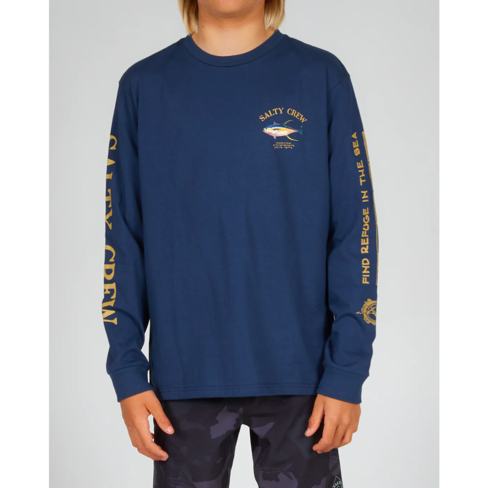 SALTY CREW YTH AHI MOUNT L/S TEE