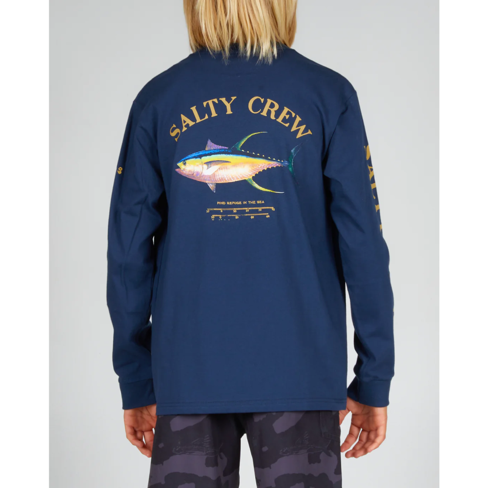 SALTY CREW YTH AHI MOUNT L/S TEE
