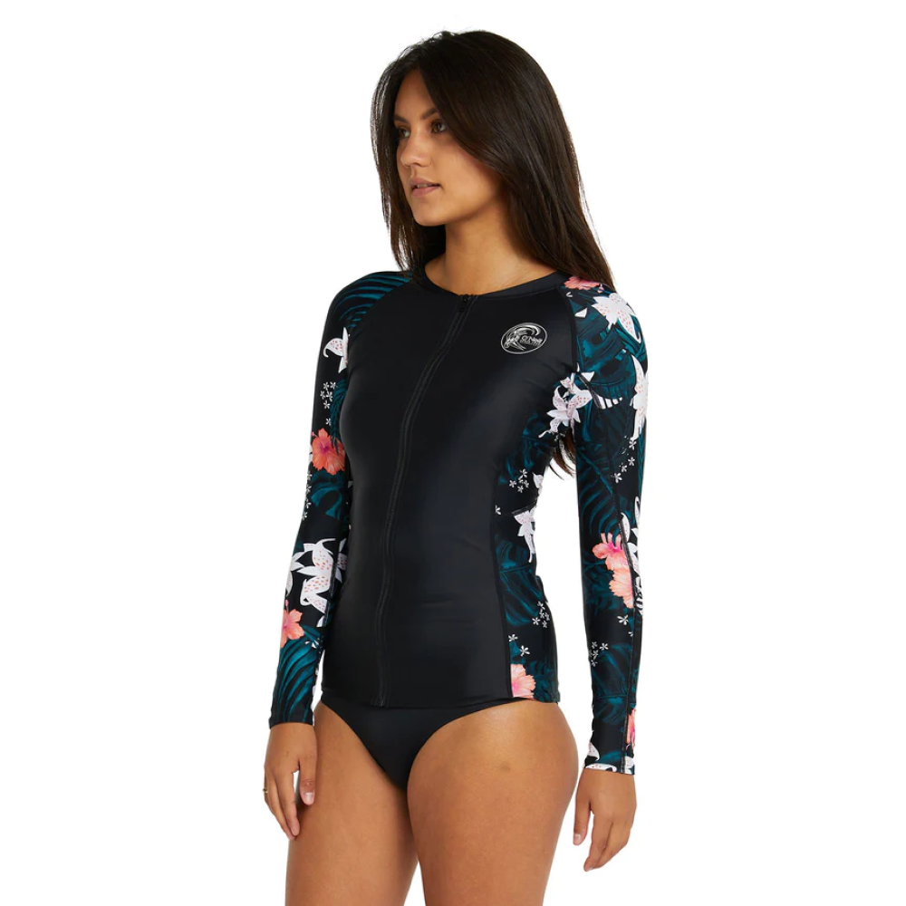 ONEILL WMNS BAHIA FZ LS RASH VEST