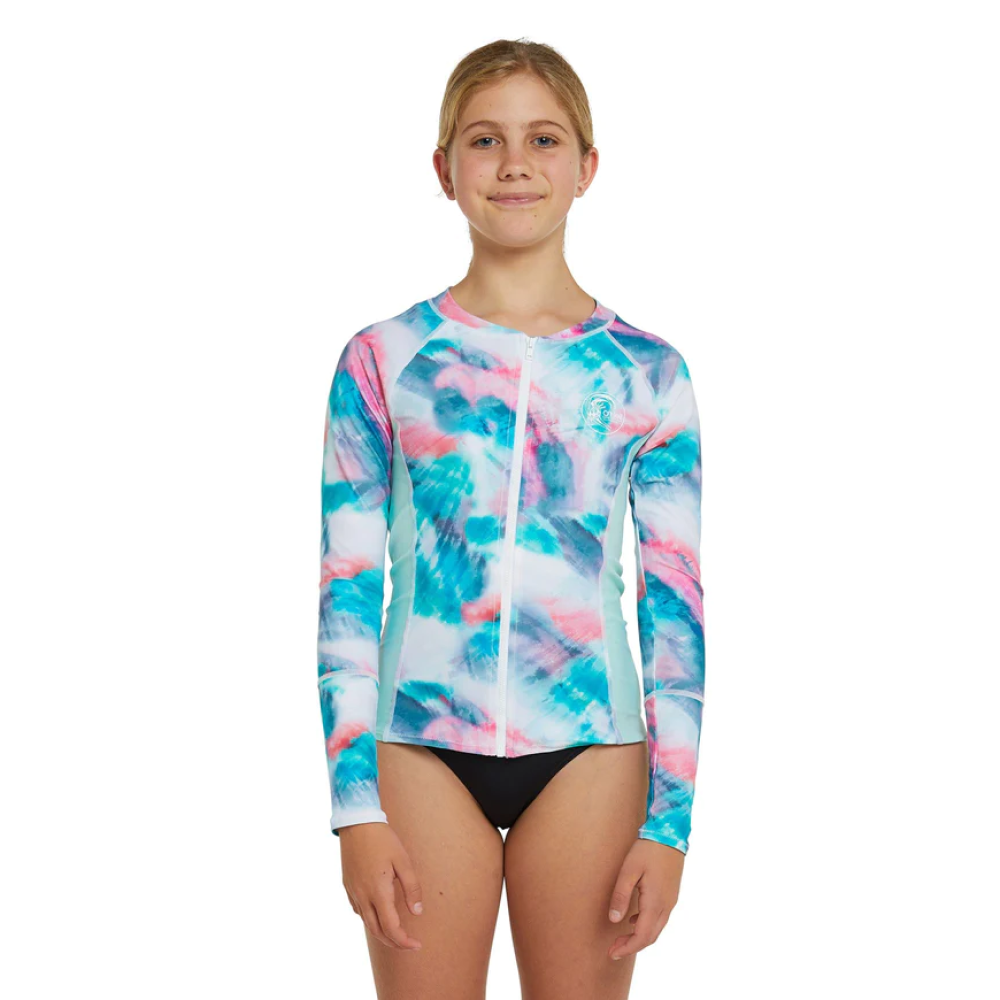 ONEILL YTH BAHIA FZ LS RASH VEST