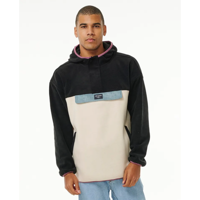 RIP CURL MENS BEACON POLAR FLEECE HOOD