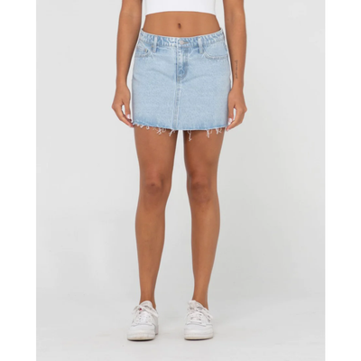 RUSTY WMNS CELESTE LOW RISE DENIM MINI SKIRT