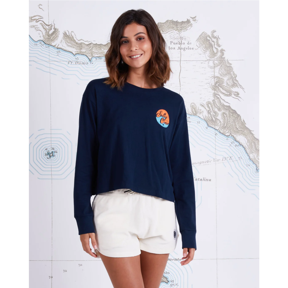 SALTY CREW WMNS CLUB SALTY LS CROP