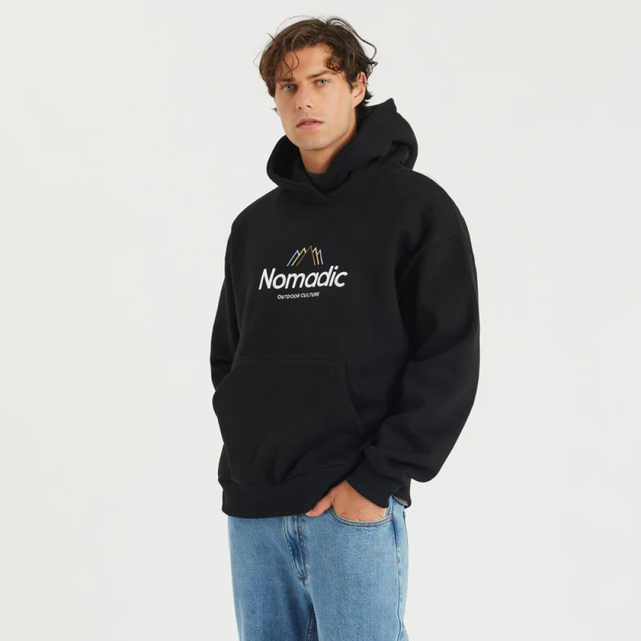 NOMADIC MENS COALHURST RELAXED HOODED SWEATER