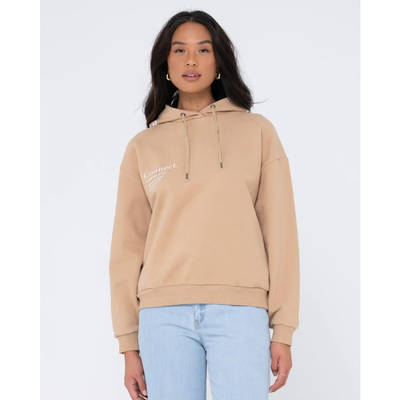 RUSTY WMNS CONNECT RELAXED HOODED FLEECE