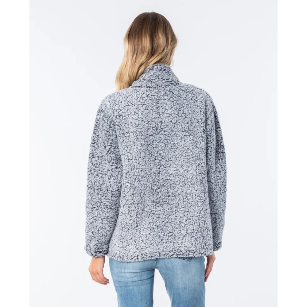 RIP CURL WMNS DARK N STORMY 1/4 ZIP CREW