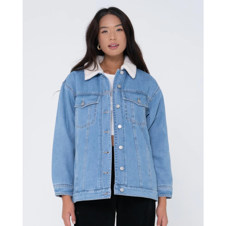 RUSTY WMNS DENIM TRUCKER JACKET