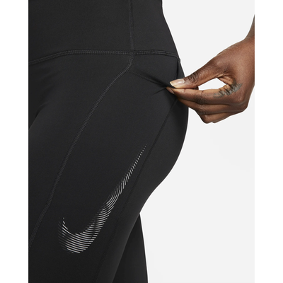 NIKE WMNS DRI-FIT FAST MID RISE GRAPHIC 7/8 TIGHT