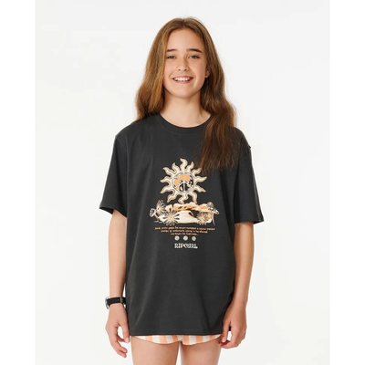 RIP CURL YTH EARTH WAVES ART TEE