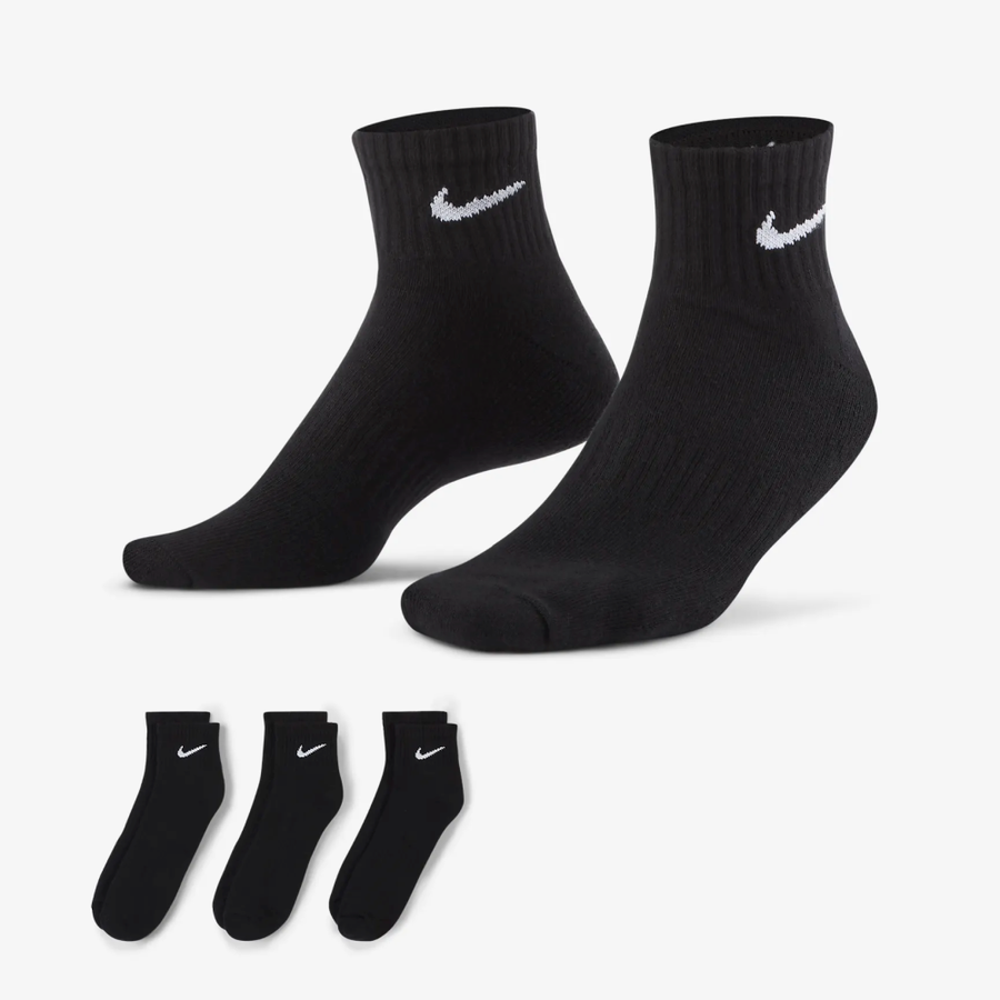 NIKE UNISEX EVERDAY CUSHION ANKLE SOCKS 3PK