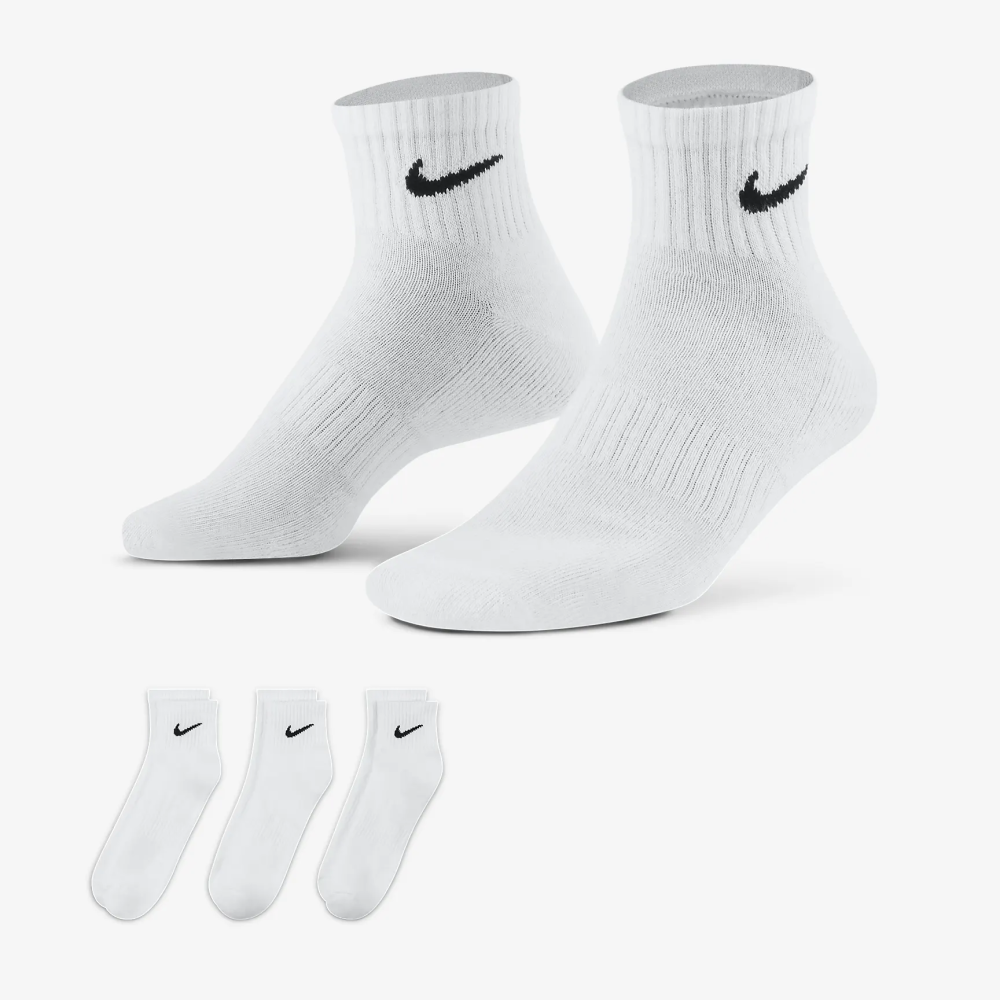 NIKE UNISEX EVERDAY CUSHION ANKLE SOCKS 3PK