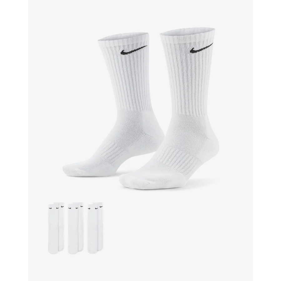 NIKE UNISEX EVERYDAY CUSHION CREW SOCKS 3PK