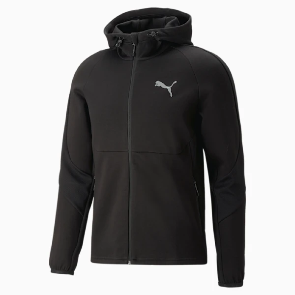 PUMA MENS EVOSTRIPE FULL ZIP HOODIE