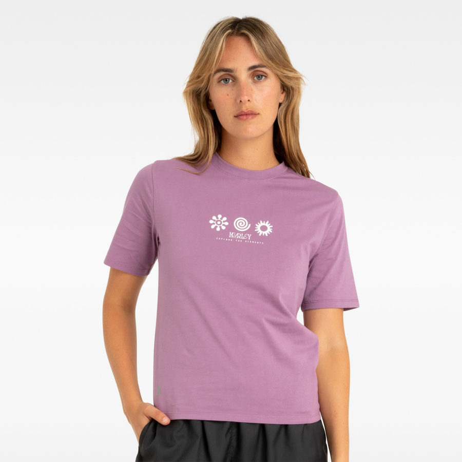 HURLEY WMNS EXPLORE SPIRAL TEE