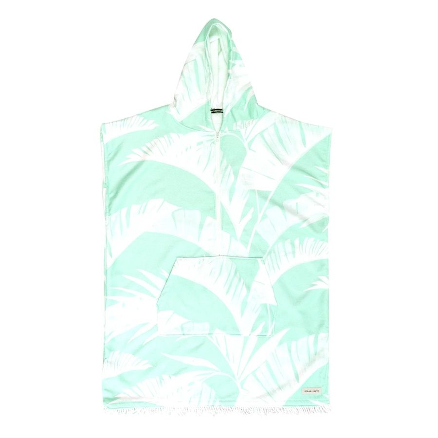 OCEAN & EARTH WMNS FRONT ZIP HOODED PONCHO