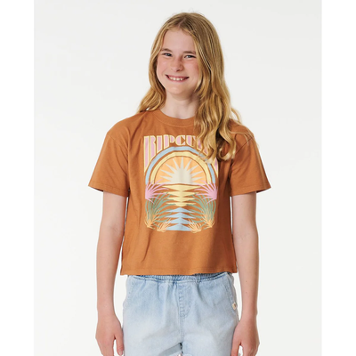 RIP CURL YTH GLOW HERITAGE CROP TEE