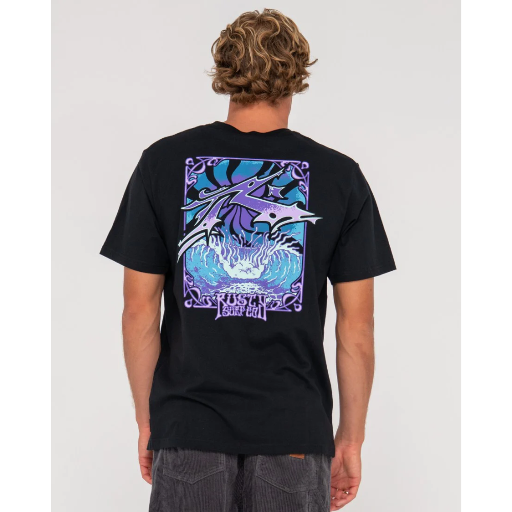 RUSTY MENS GR8FUL H8FUL SHORT SLEEVE TEE