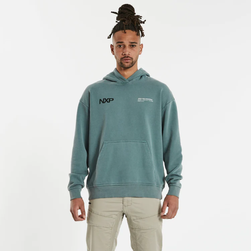 NENA & PASADENA MENS HARDWEAR RELAXED HOODED SWEATER