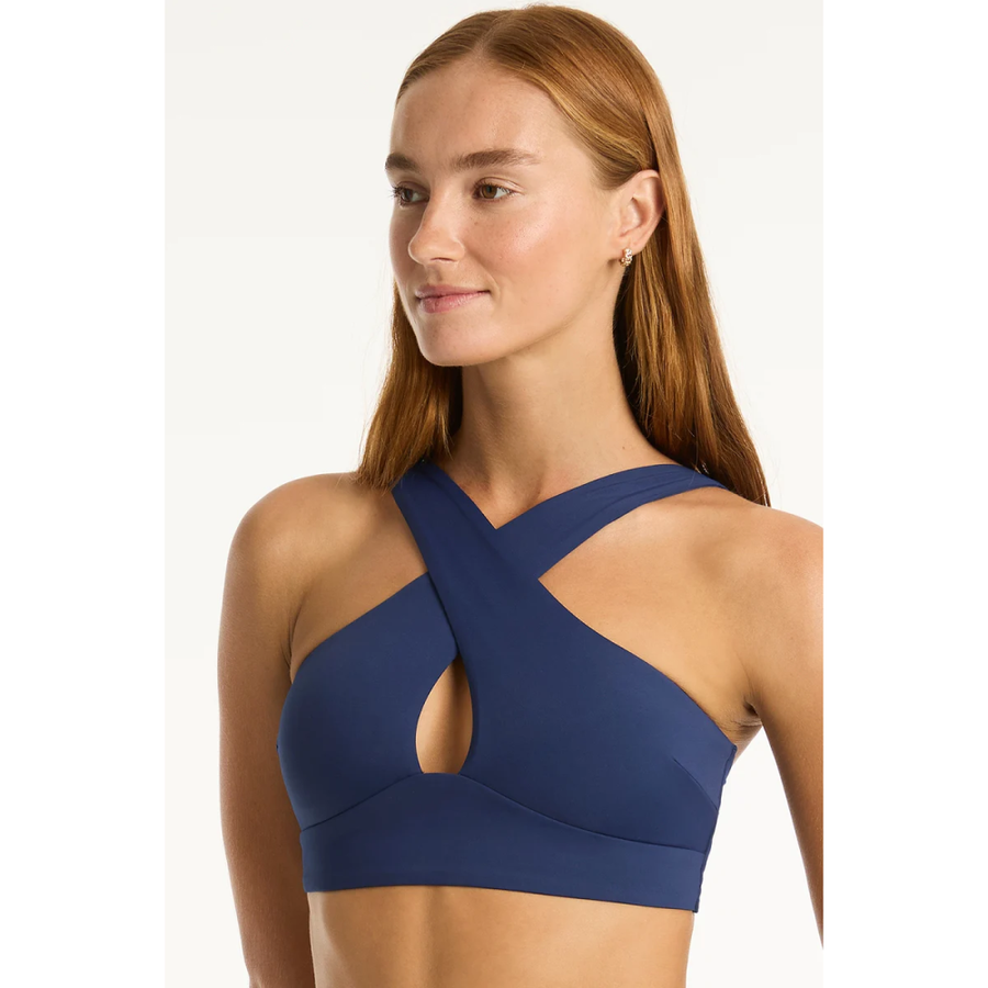 SEA LEVEL WMNS INFINITY HIGHNECK CROSS OVER TOP