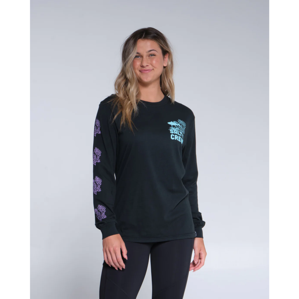 SALTY CREW WMNS KELP FOREST BOYFRIEND LS
