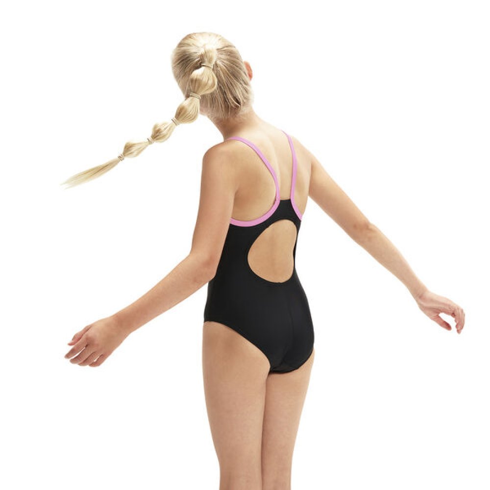 SPEEDO YTH LOGO THINSTRAP MUSCLEBACK ONE PIECE