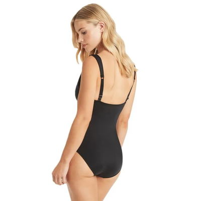 SEA LEVEL WMNS DARK ROMANCE LONGLINE ONE PIECE