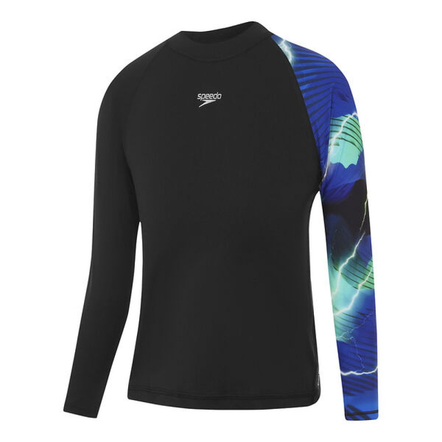 SPEEDO YTH L/S LIGHTNING RASH TOP