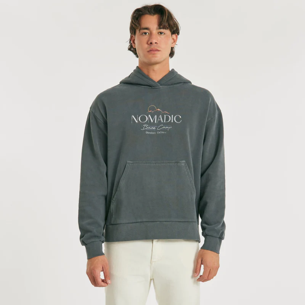 NOMADIC MENS ONAWA RELAXED HOODED SWEATER