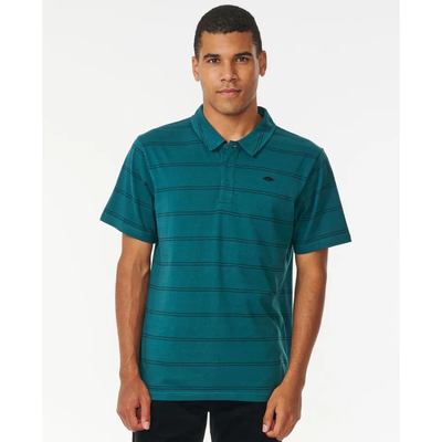 RIP CURL MENS PLAIN STRIPE POLO