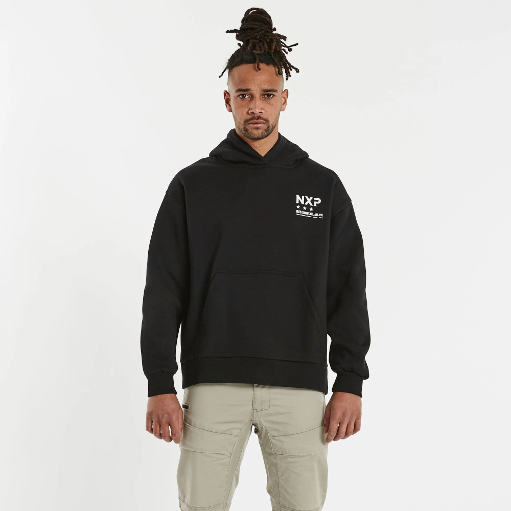 NENA & PASADENA MENS PREMIER RELAXED HOODED SWEATER