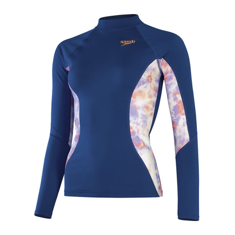 SPEEDO WMNS PRINTED L/S RASH TOP
