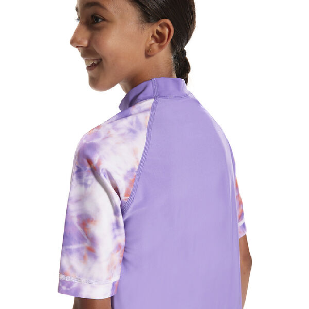 SPEEDO YTH PRINTED S/S SUN TOP