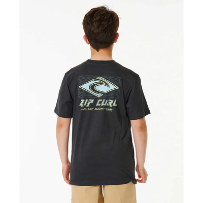 RIP CURL YTH PURE SURF LOGO TEE