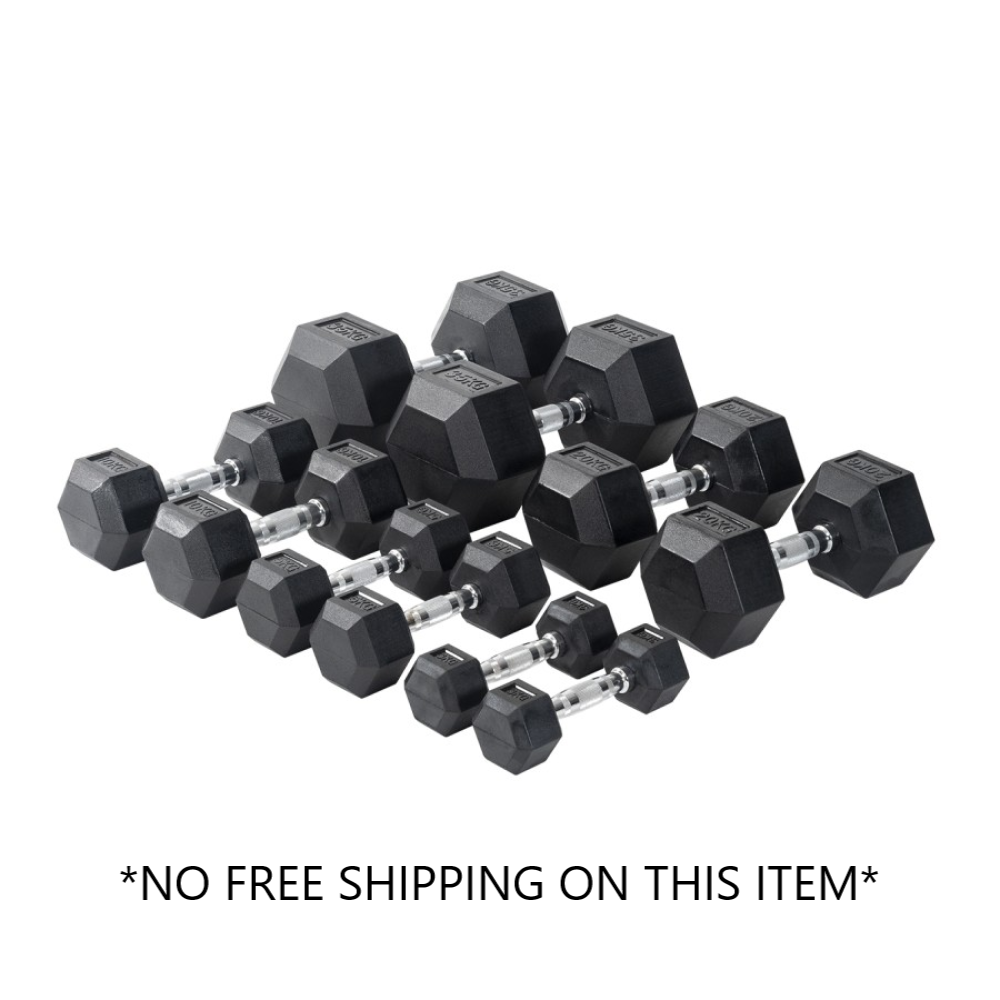 ORBIT RUBBER HEX DUMBELL