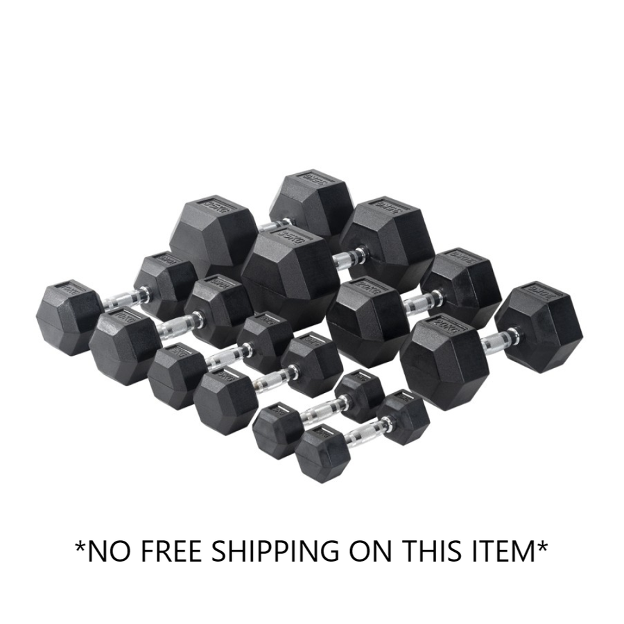 ORBIT RUBBER HEX DUMBELL