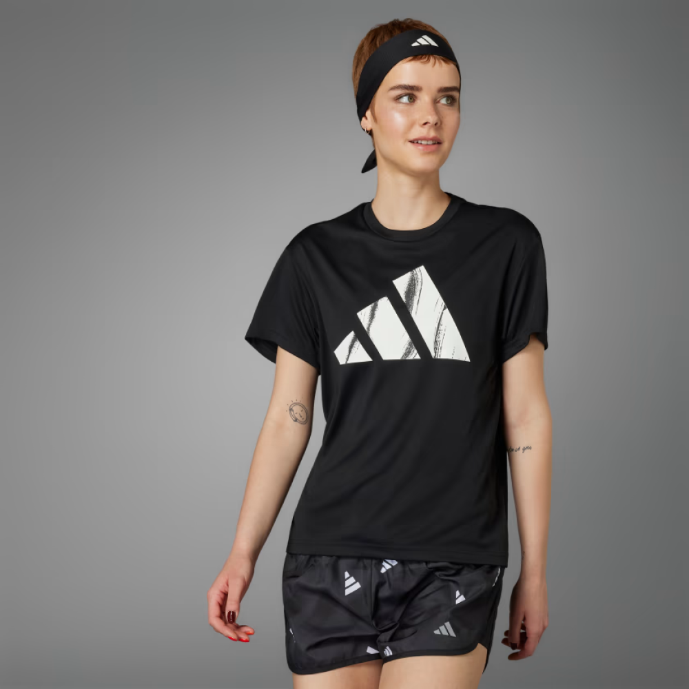 ADIDAS WMNS RUN IT BIG LOGO TEE