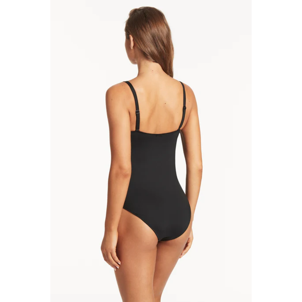 SEA LEVEL WMNS SCALLOPED SQUARE NECK BRALETTE