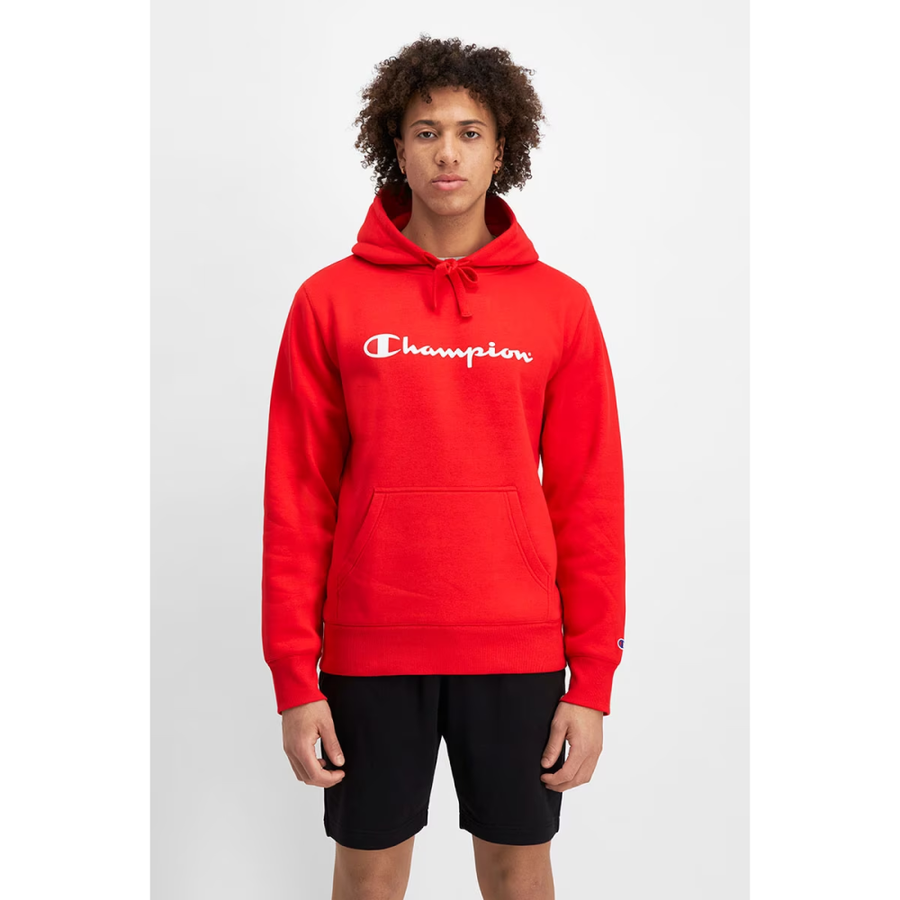 CHAMPION MENS SCRIPT HOODIE