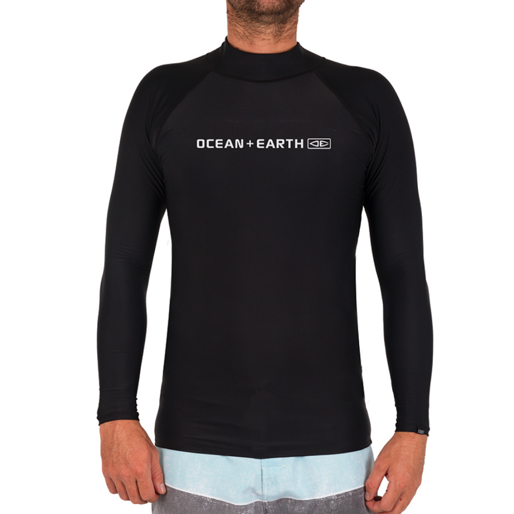 OCEAN & EARTH MENS SCRIPT L/S RASH SHIRT