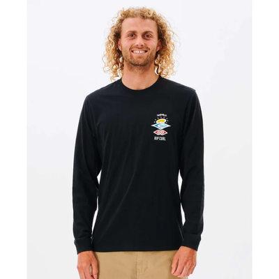 RIP CURL MENS SEARCH ICON L/S TEE