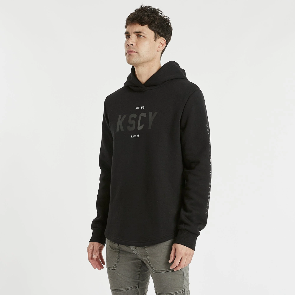 KISS CHACEY MENS SERRANO HOODED DUAL CURVED SWEATER