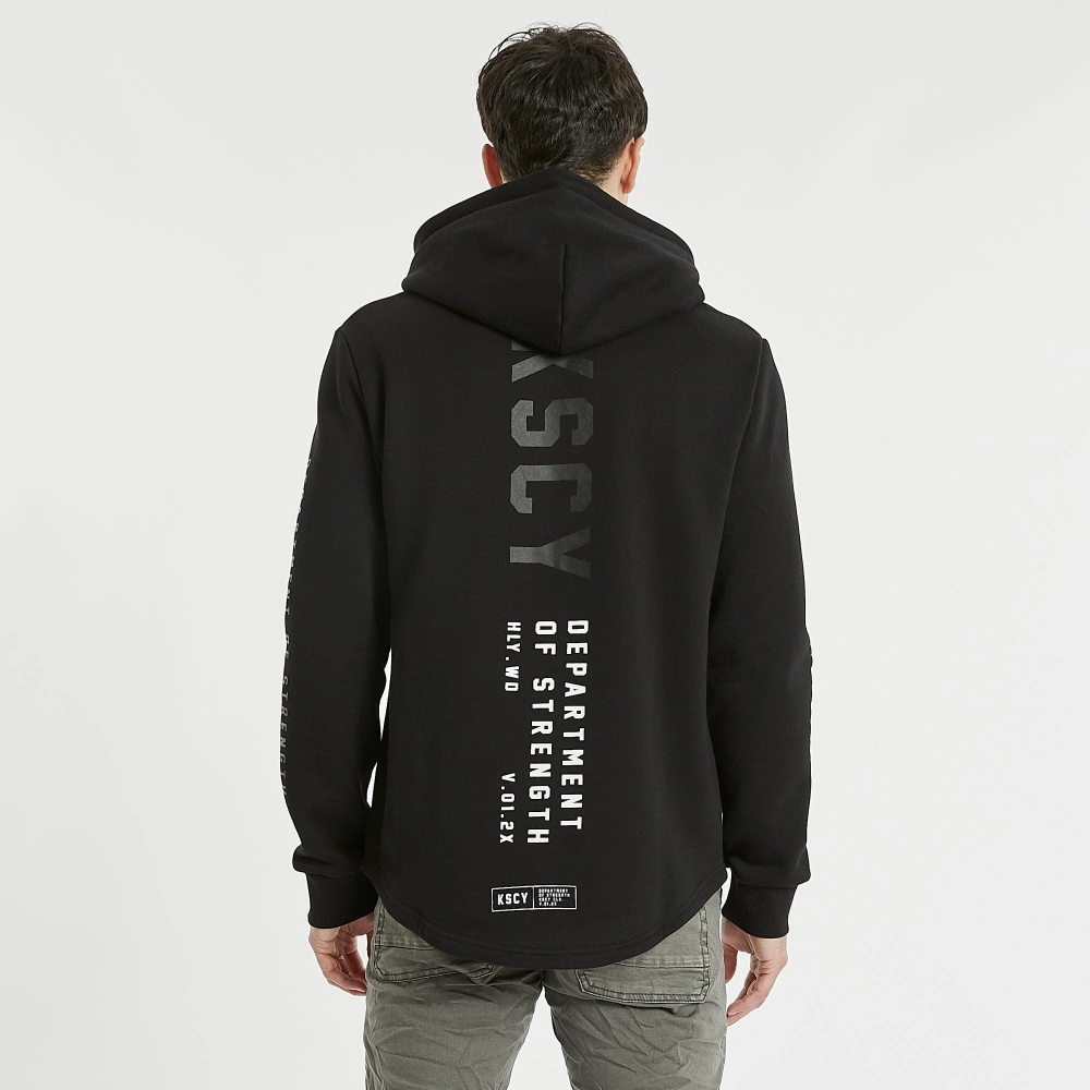 KISS CHACEY MENS SERRANO HOODED DUAL CURVED SWEATER