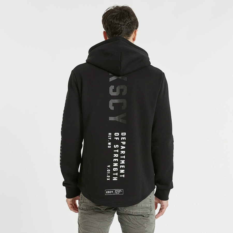 KISS CHACEY MENS SERRANO HOODED DUAL CURVED SWEATER