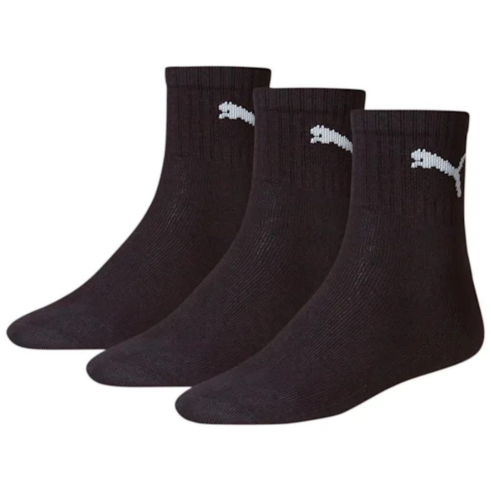 PUMA UNISEX SHORT CREW SOCKS 3PK