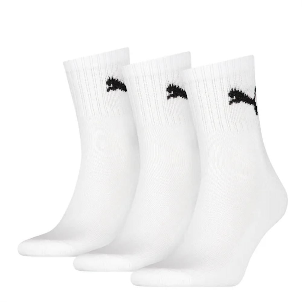 PUMA UNISEX SHORT CREW SOCKS 3PK