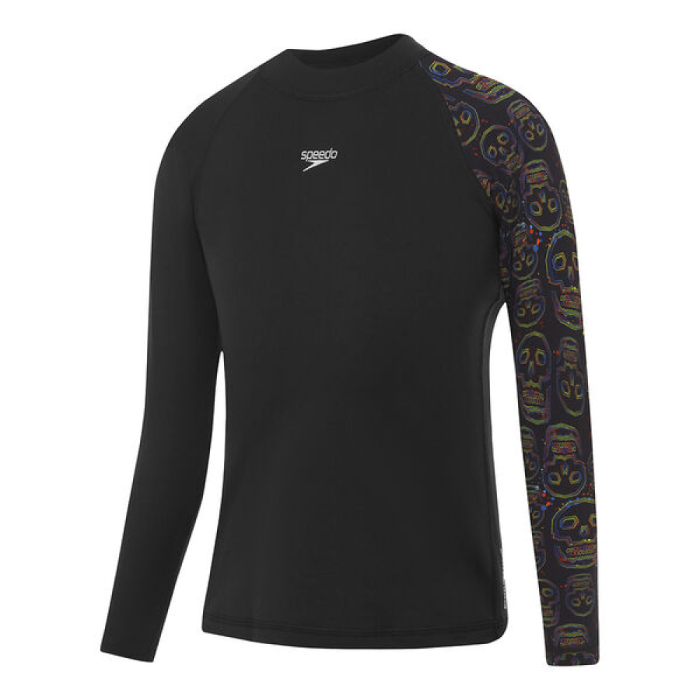 SPEEDO YTH SKULL L/S RASHTOP