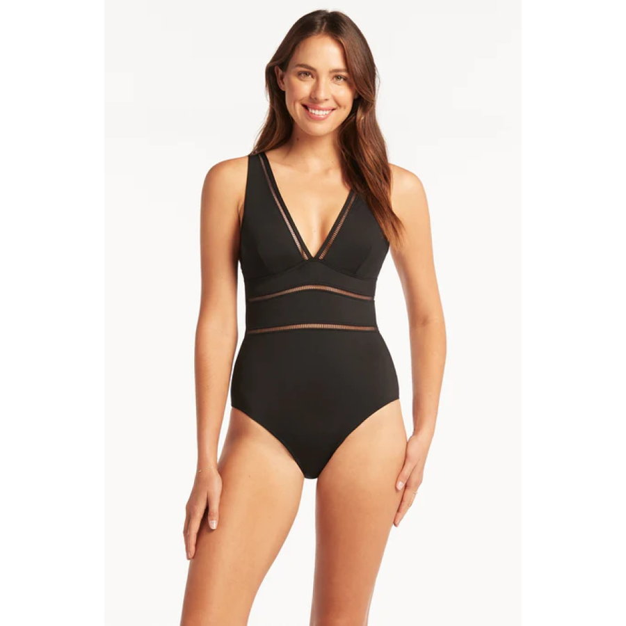 SEA LEVEL WMNS ESSENTIALS SPLICED ONE PIECE