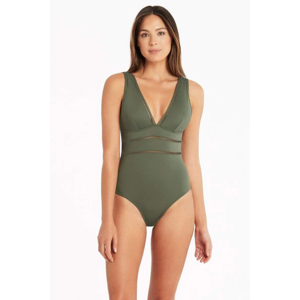 SEA LEVEL WMNS ESSENTIALS SPLICED ONE PIECE